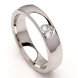 Trouwring in zilver 0,075 ct