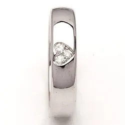 Trouwring in zilver 0,075 ct