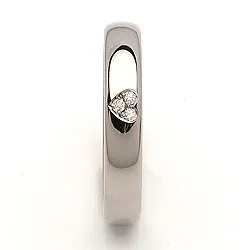 Trouwring in titanium 0,03 ct