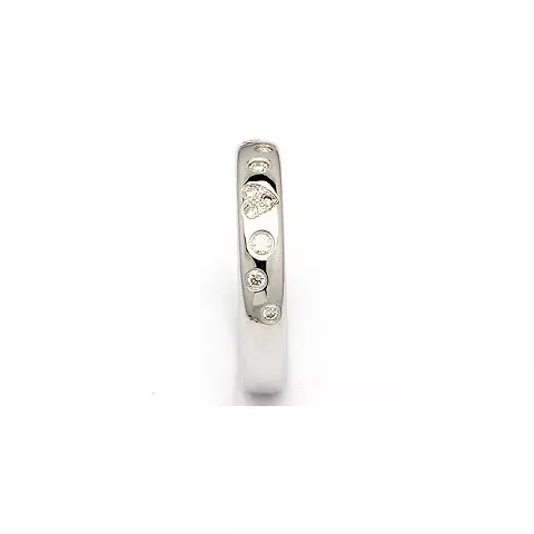 Trouwring in zilver 0,13 ct