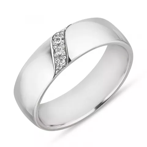 Trouwring in zilver 0,031 ct