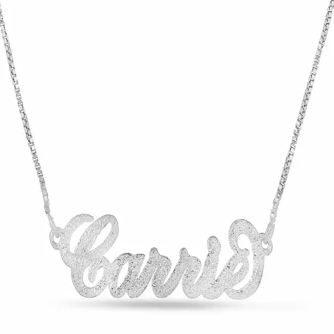 Naamkettingen met hanger in zilver