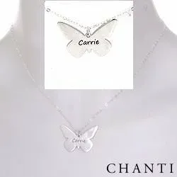 Zilver Naamkettingen met hanger in zilver