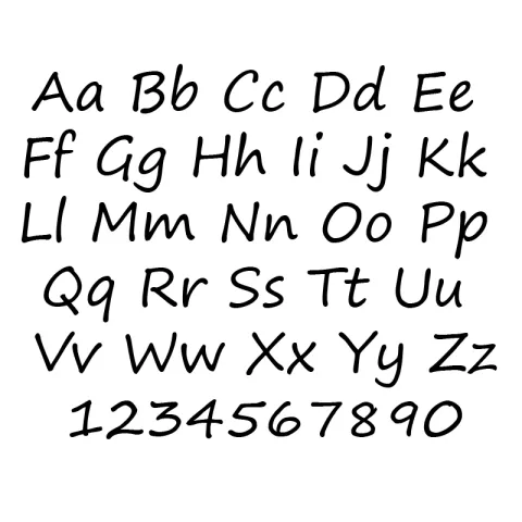 Zilver Naamkettingen met hanger in zilver