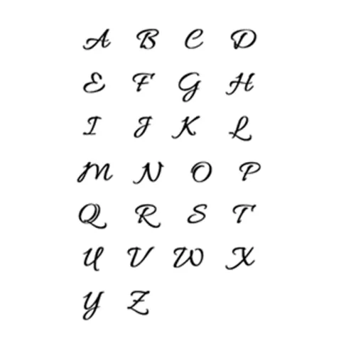 initiaal Naamkettingen met hanger in zilver