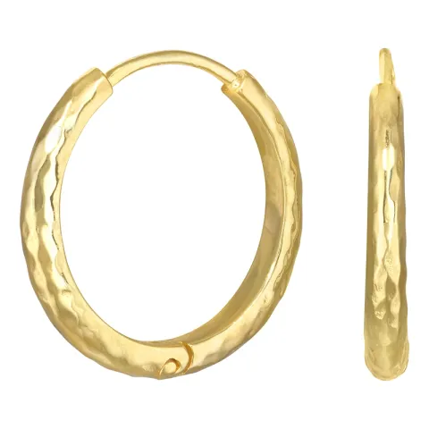 25 mm creool in verguld zilver