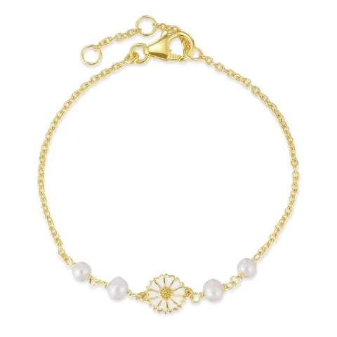 margriet parel armband in verguld sterlingzilver