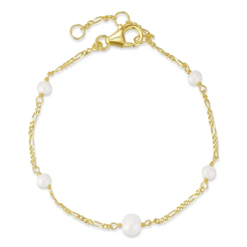 parel armband in verguld sterlingzilver