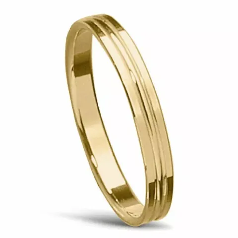 Smal Herenring in 14 karaat goud