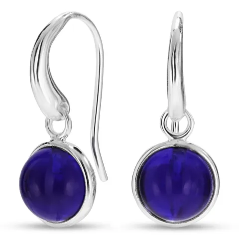 rond blaume jadesteen oorbellen in zilver