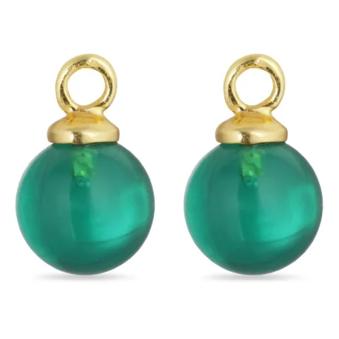 8 mm aqua kristal hangers voor oorbellen in verguld zilver
