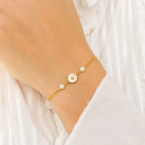 margriet parel armband in verguld sterlingzilver