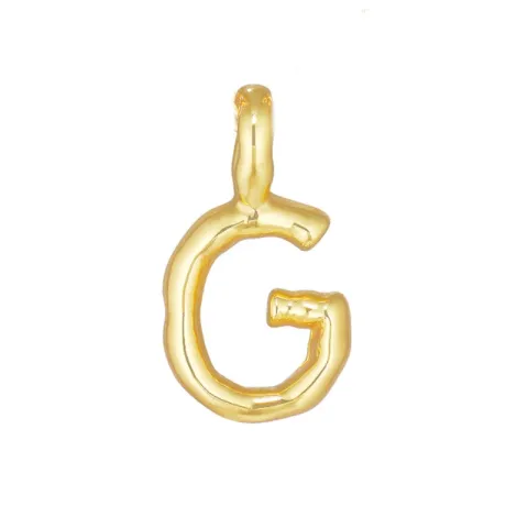 letter g hanger in verguld sterlingzilver