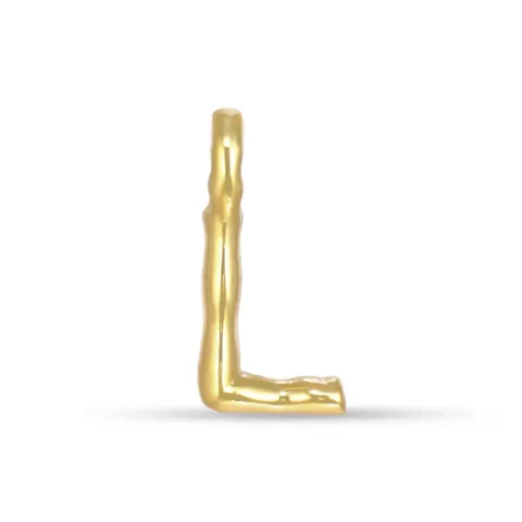 letter l hanger in verguld sterlingzilver