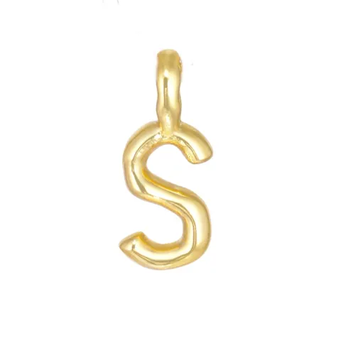 letter s hanger in verguld sterlingzilver - My Letter