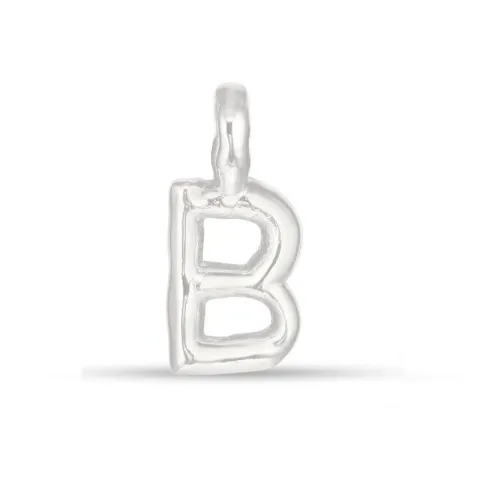 letter b hanger in zilver