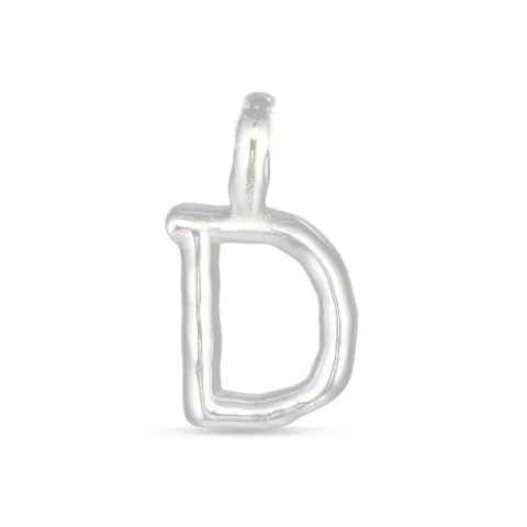 letter d hanger in verguld sterlingzilver