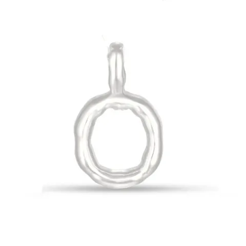 letter o hanger in zilver