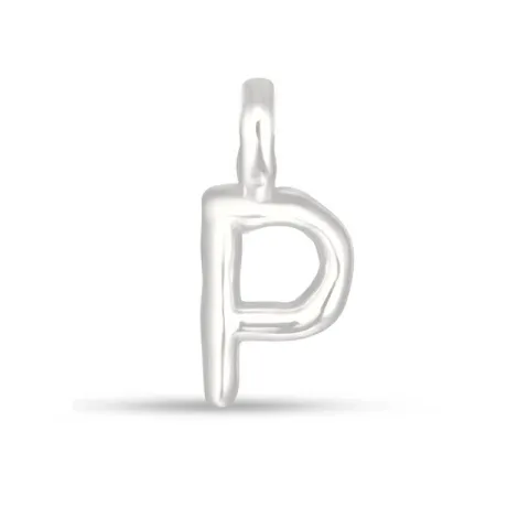 letter p hanger in zilver