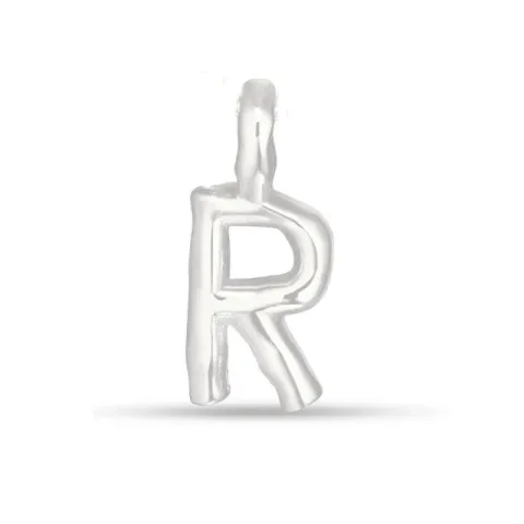 letter r hanger in zilver