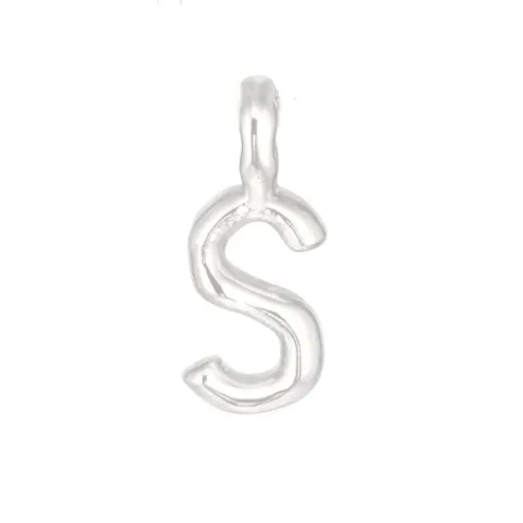 letter s hanger in zilver