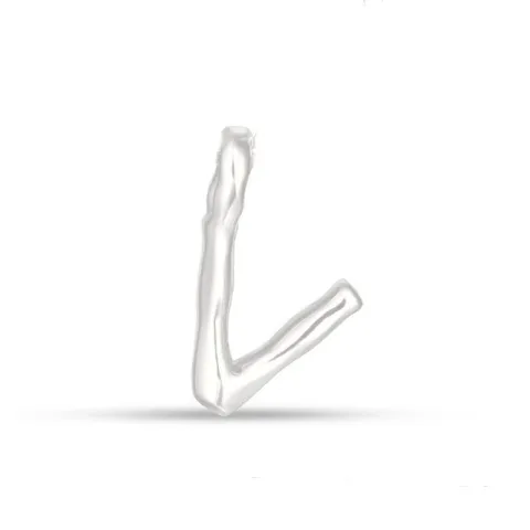 letter v hanger in zilver - My Letter