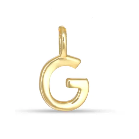 letter g hanger in verguld sterlingzilver