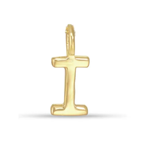 letter i hanger in verguld sterlingzilver