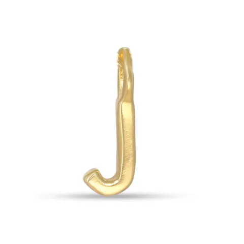 letter j hanger in verguld sterlingzilver