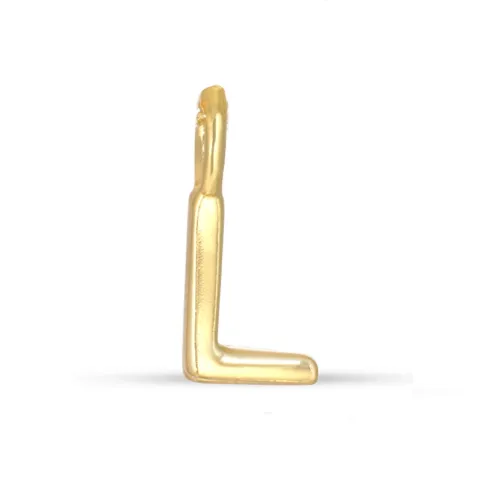 letter l hanger in verguld sterlingzilver