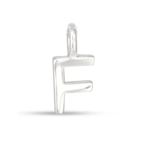 letter f hanger in zilver