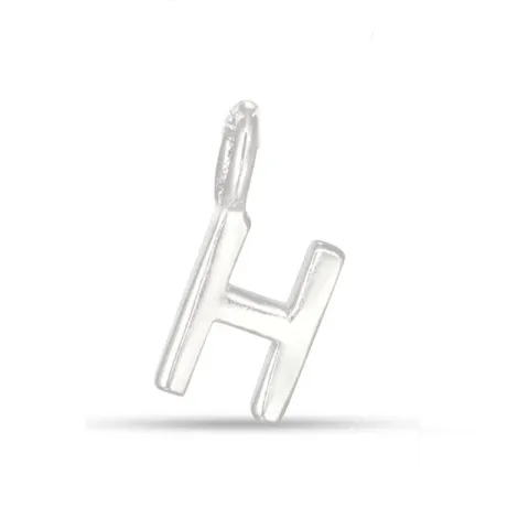 letter h hanger in zilver