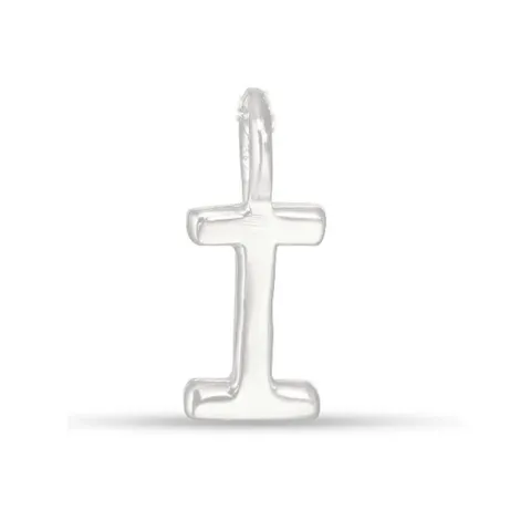 letter i hanger in zilver