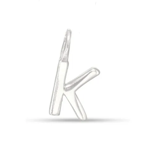 letter k hanger in zilver