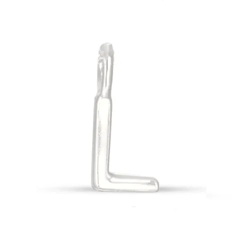 letter l hanger in zilver