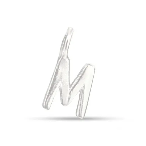 letter m hanger in zilver
