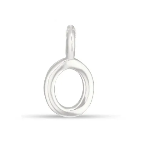 letter o hanger in zilver