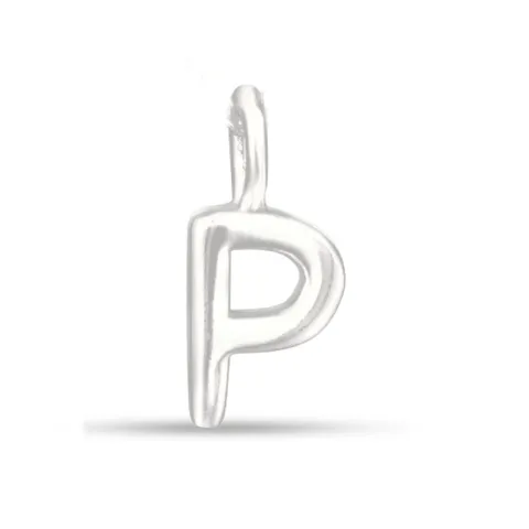 letter p hanger in zilver