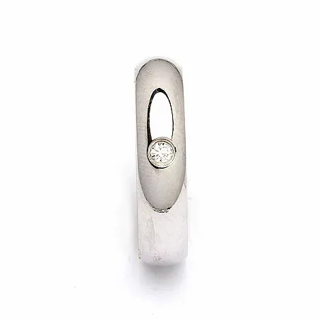 Trouwring in zilver 0,05 ct