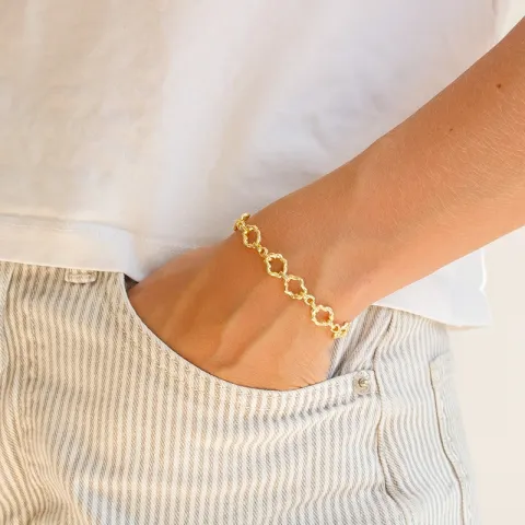armband in verguld messing