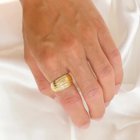 ring in verguld messing - Eliné