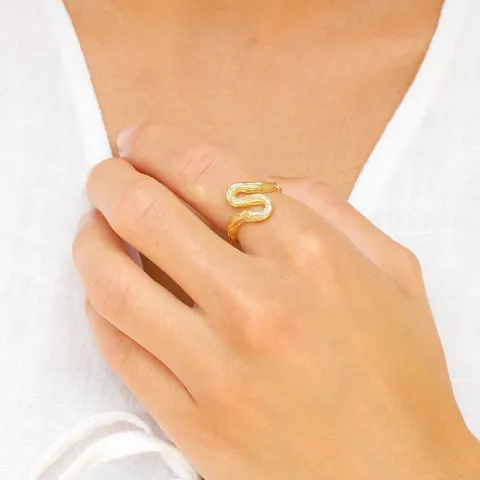 ring in verguld messing