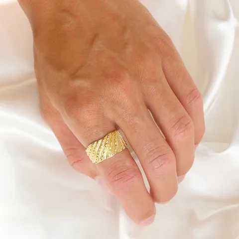 ring in verguld messing - Eliné