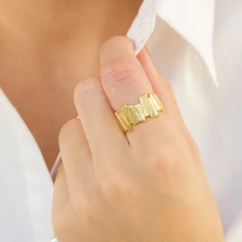 ring in verguld messing - Eliné