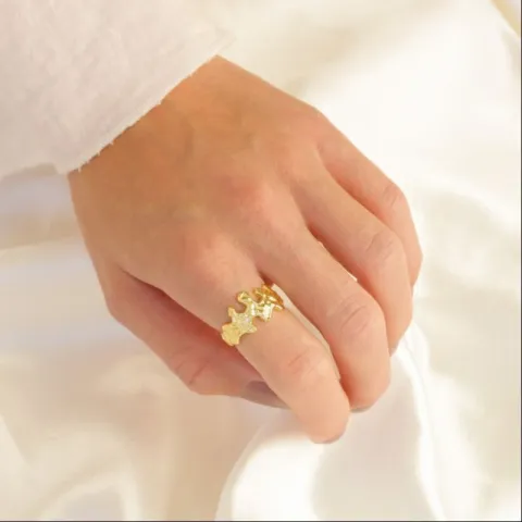 ring in verguld messing - Eliné