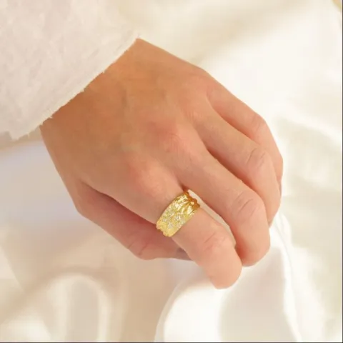 ring in verguld messing - Eliné