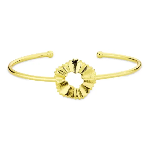 bloem armband in verguld messing - Eliné