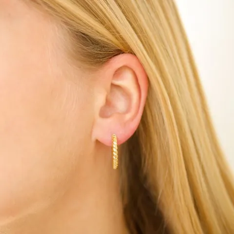 creool in verguld messing - Eliné