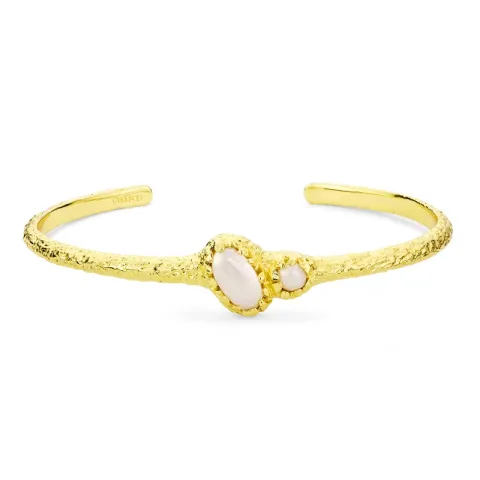 parel armband in verguld messing - Eliné