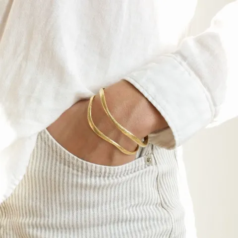 armband in verguld messing  x 21,8 mm  - Eliné